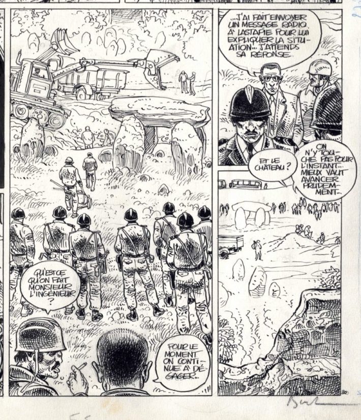 Extrait de Le vaisseau de pierre, 1976 © Enki Bilal, Dargaud